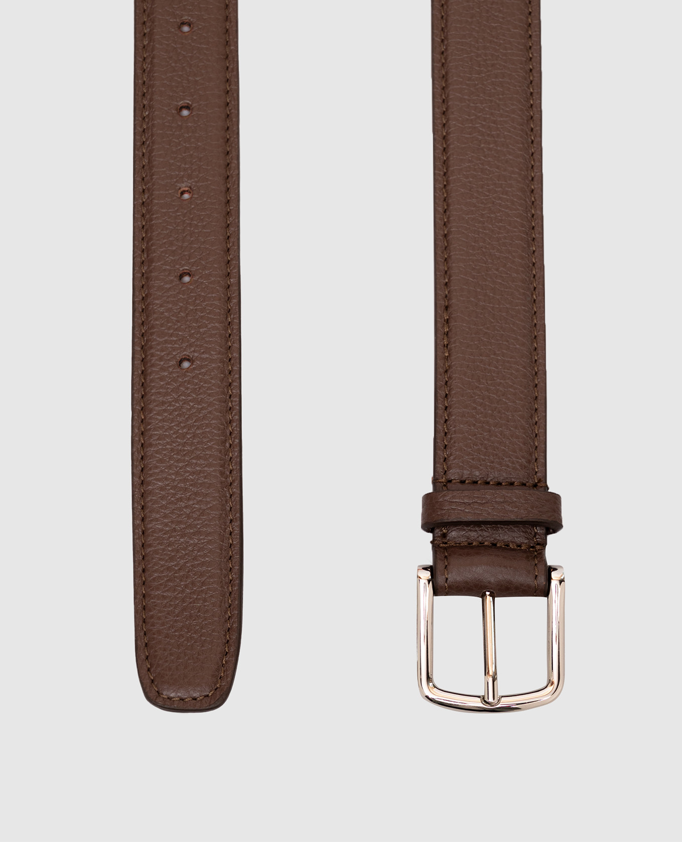 Brown embossed leather belt Babe Pay Pls 3