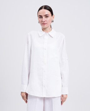Babe Pay Pls White linen shirt 0D35020514