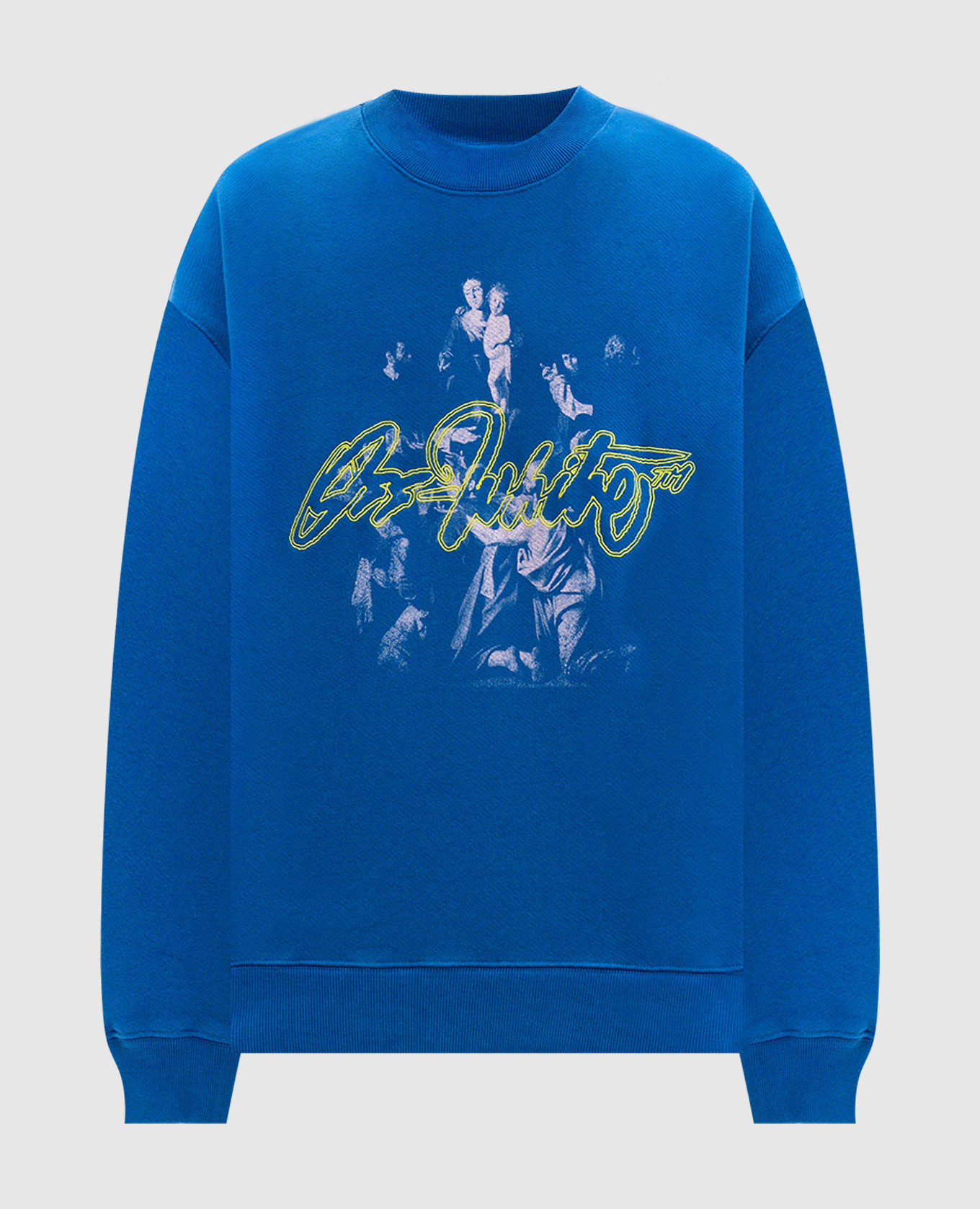 

Blue Script Mary Logo Embroidered Sweatshirt Off-White