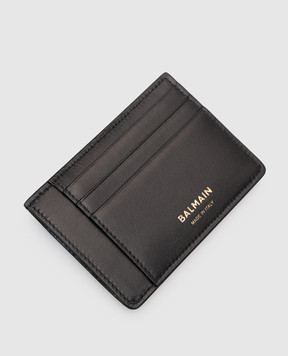 Balmain Anthem Black Leather Cardholder FM1MA089LVAA