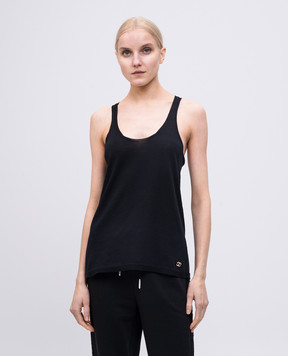 Twinset Black top with logo 251TF3011
