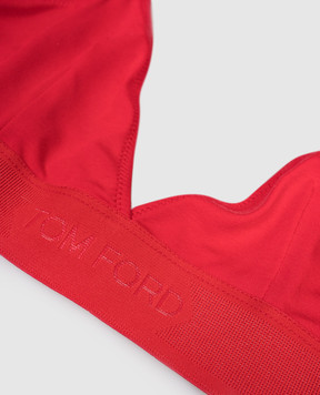 Tom Ford Red bodice with logo pattern BRJ009JEX166