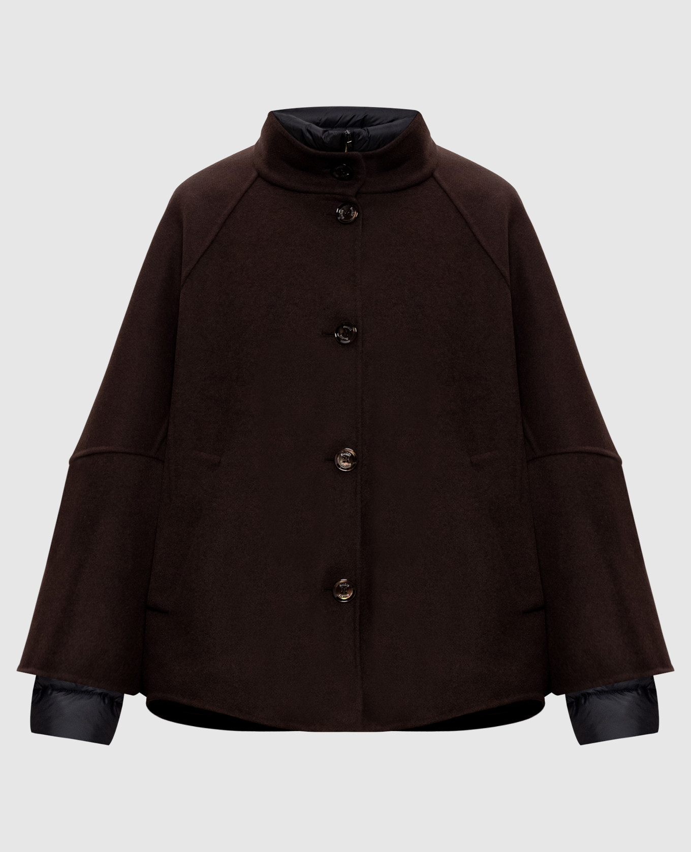 

LENIE down jacket with removable cashmere coat MooRER, Brown