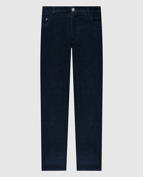 Cashmere&Whiskey Blue jeans with logo SAPRIC781