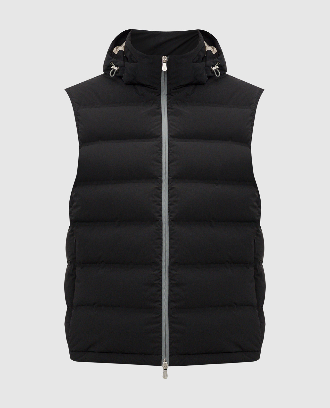 

Black quilted down vest Brunello Cucinelli