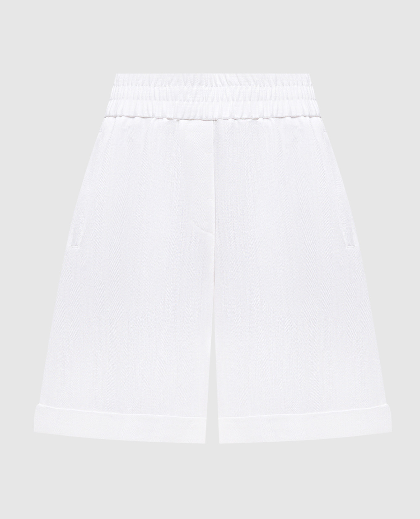 White linen shorts Peserico