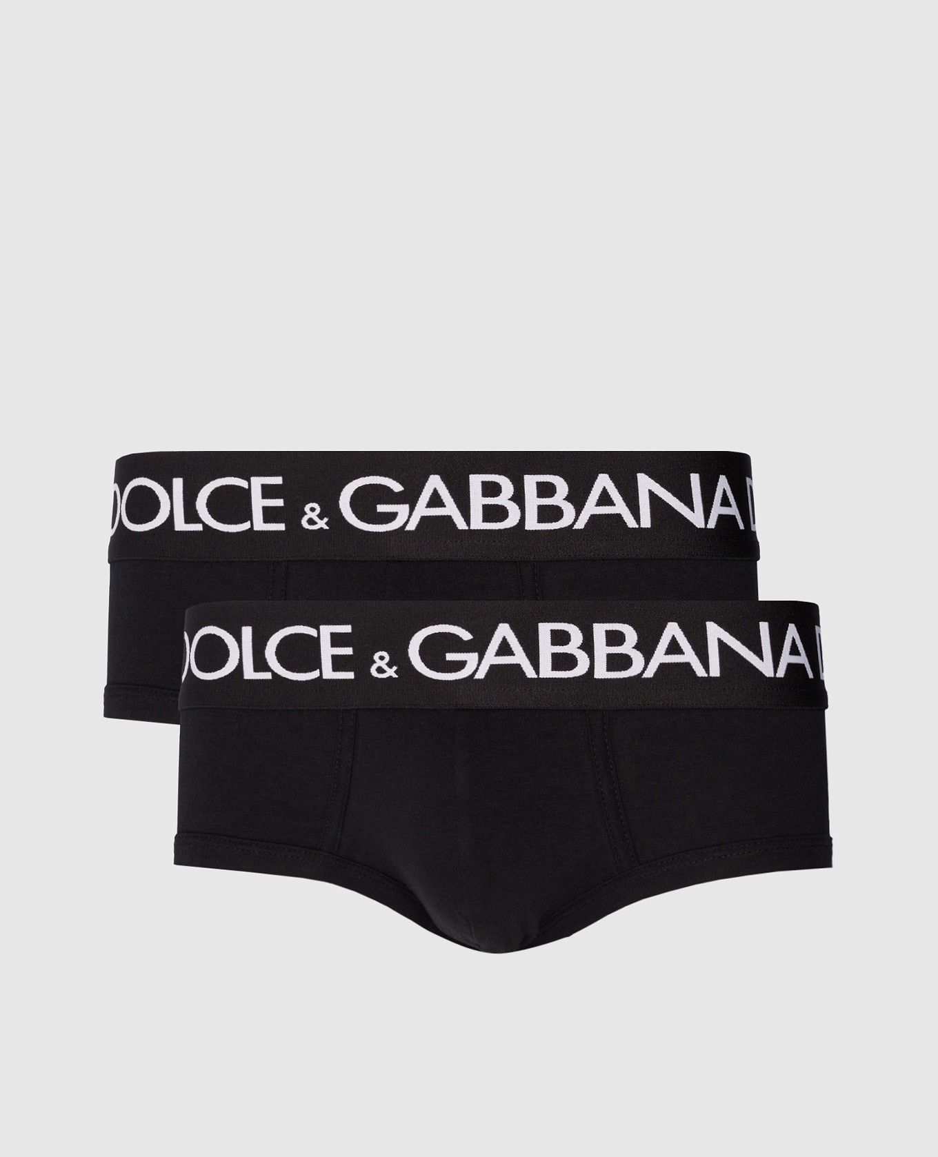 

A set of black briefs with a contrasting logo Dolce&Gabbana