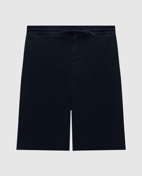 Canali Blue linen shorts SG0320295606