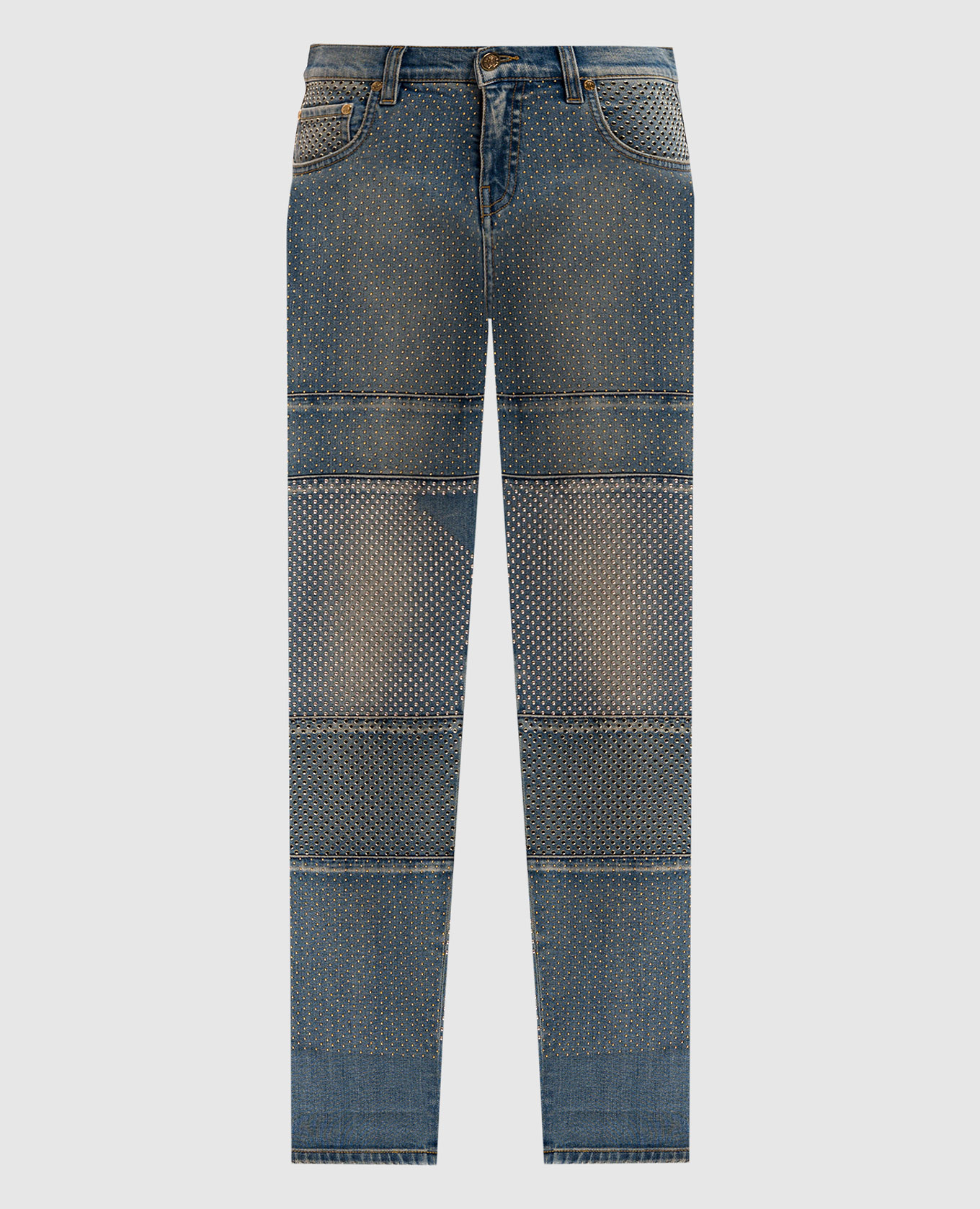 

Blue jeans with rivets Roberto Cavalli
