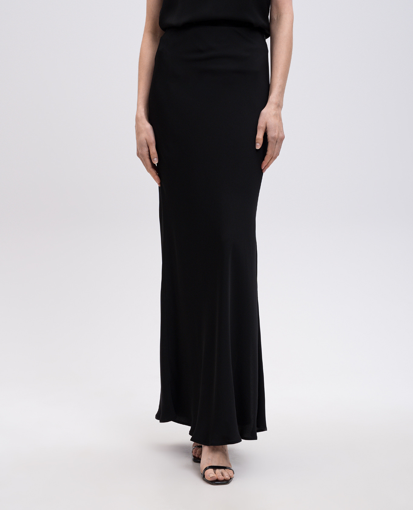 

Black maxi skirt with logo Twinset
