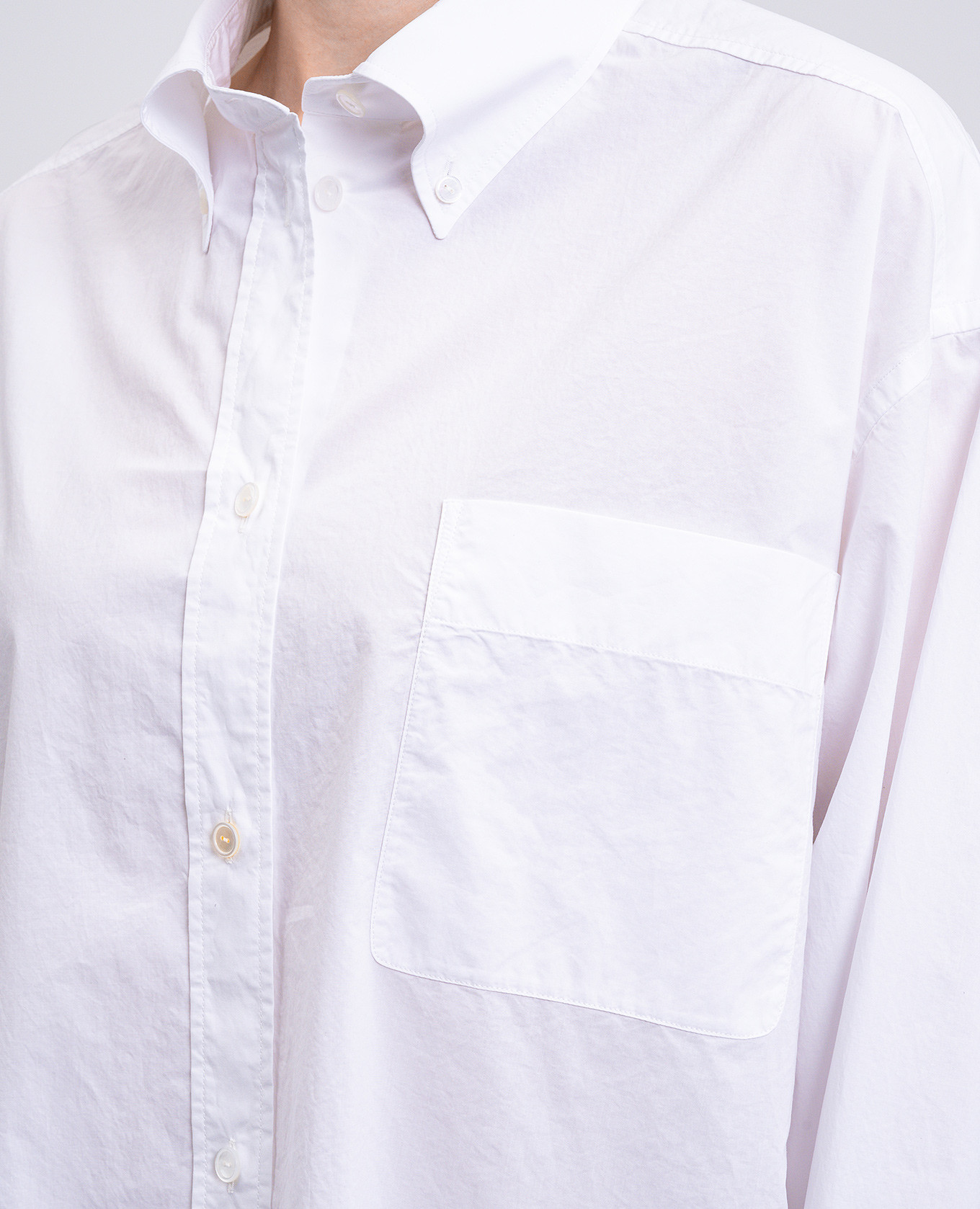 

Victoria white loose-fit shirt The Row