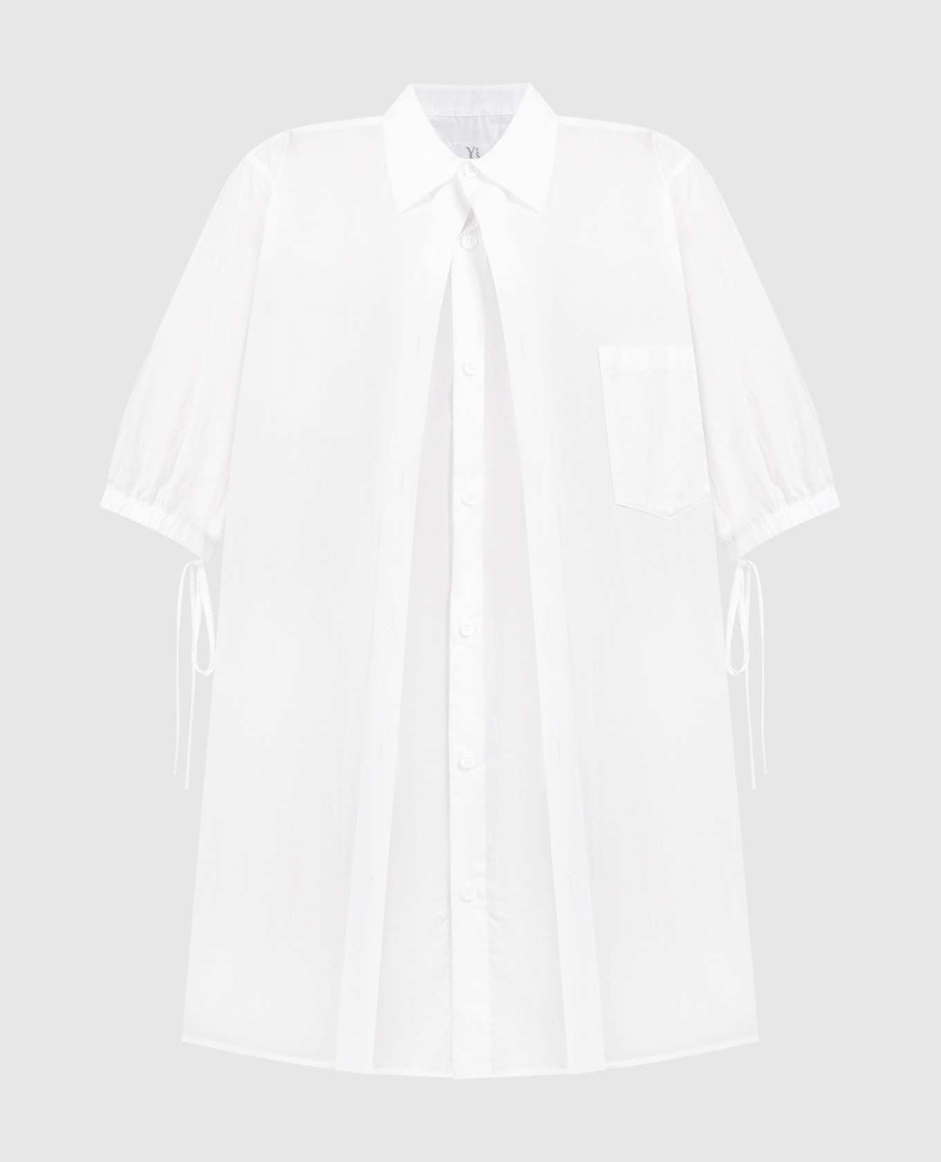

White blouse with layering effect Y` Yamamoto