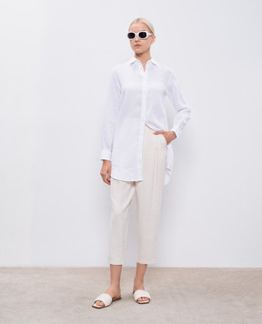Vilebrequin White linen shirt dress FRGU3U00