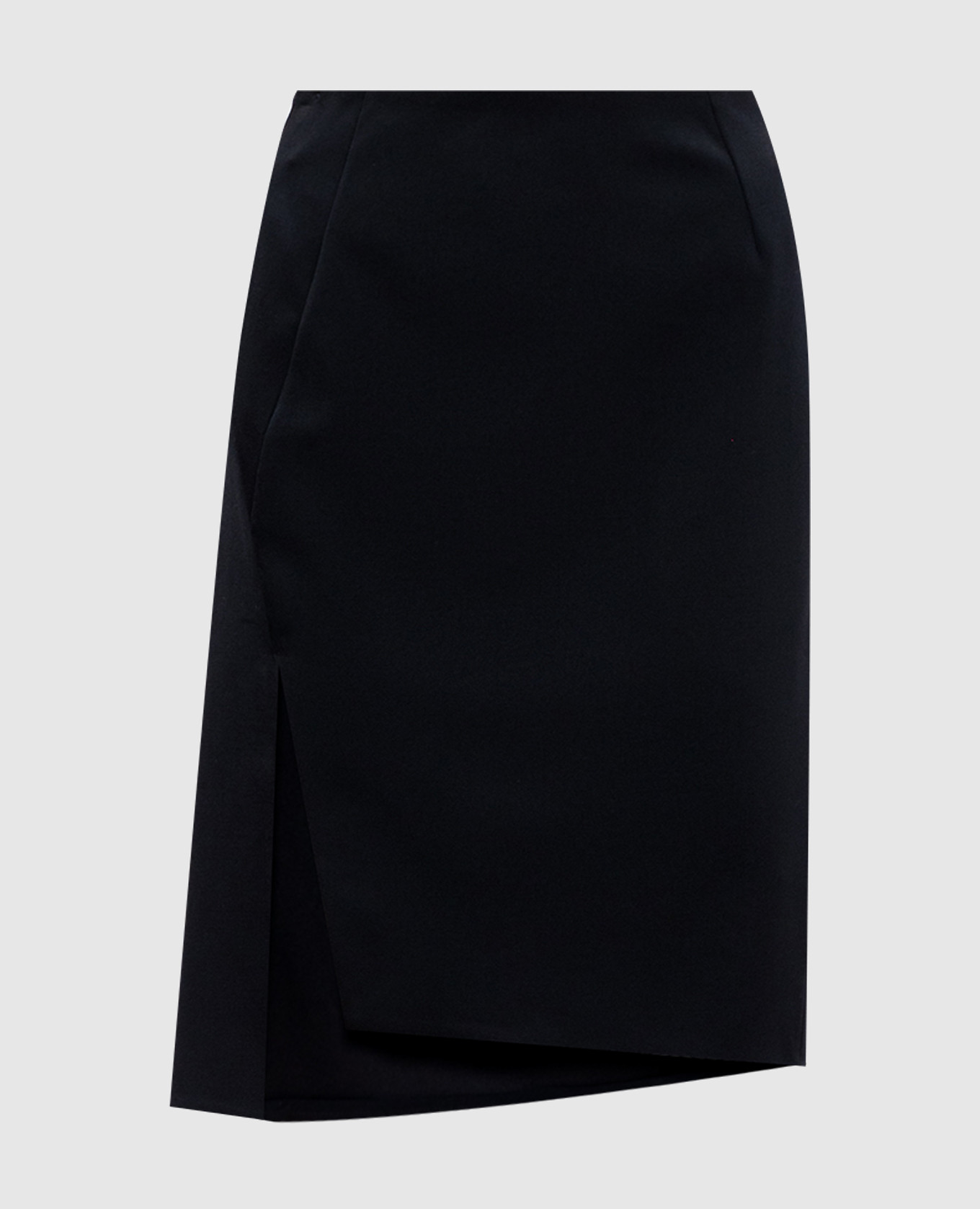 

Black skirt with wool with a slit Versace