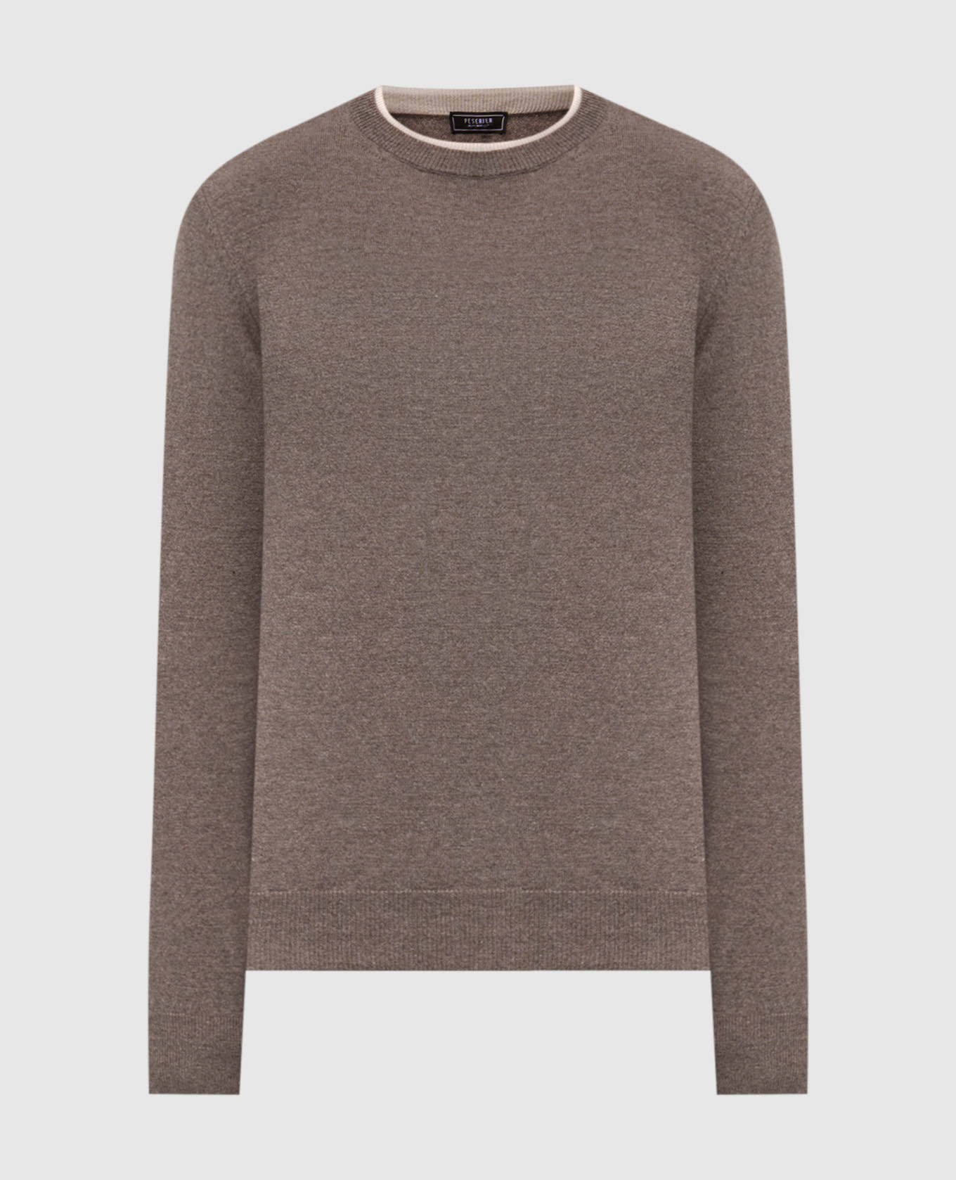 Brown wool and cashmere jumper Peserico