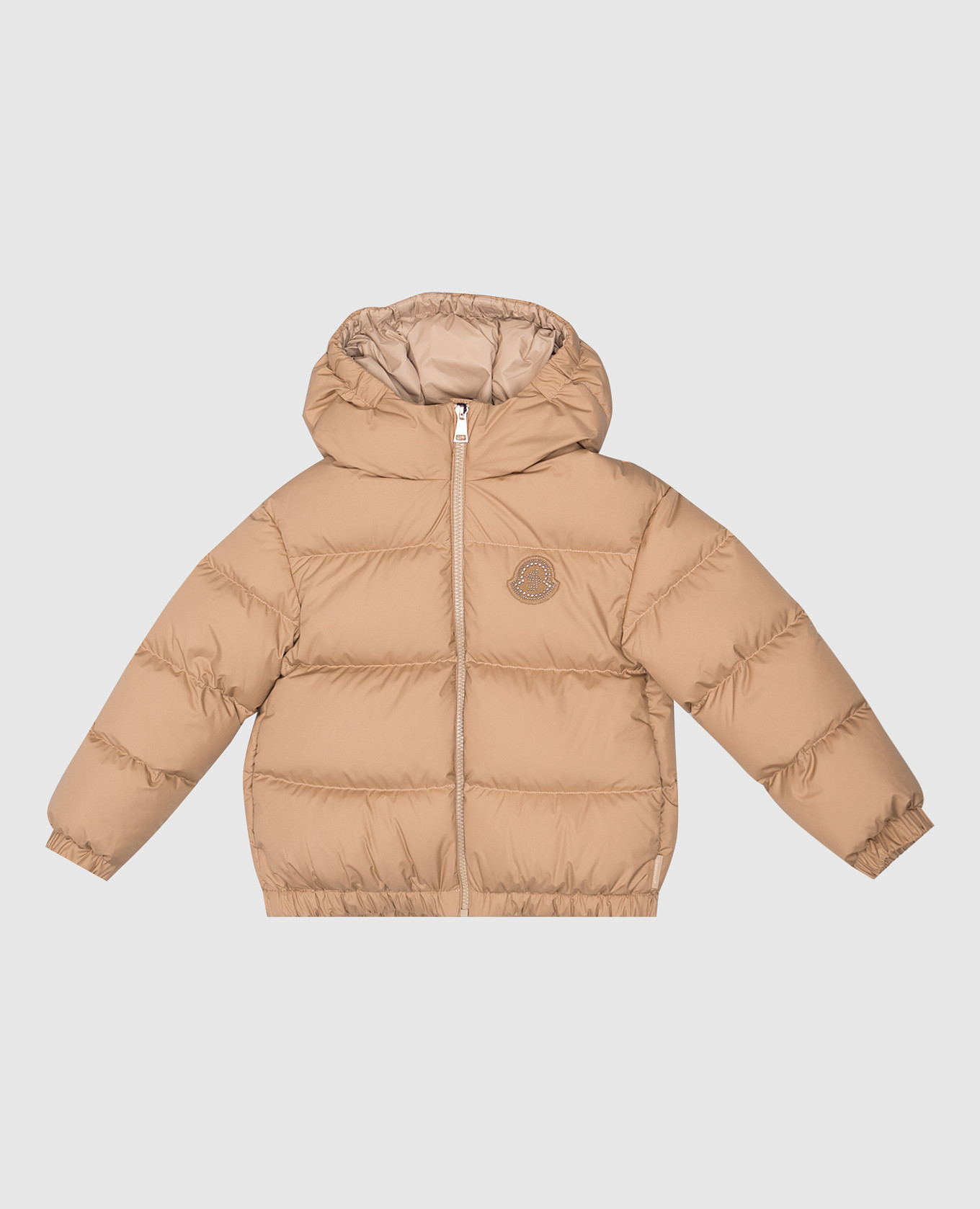 Children's beige down jacket claritia moncler enfant