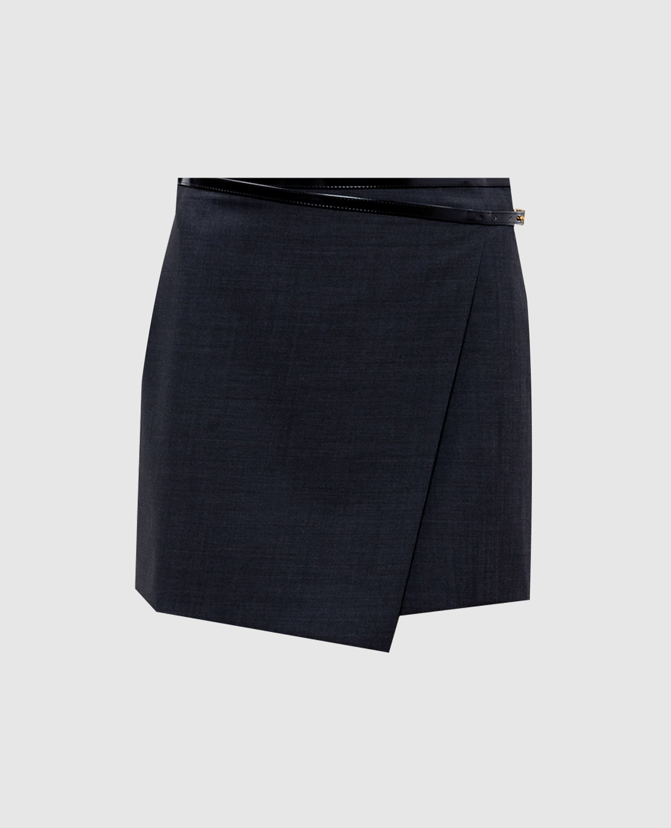 

Gray mini skirt with scented wool Philosophy di Lorenzo Serafini, Серый