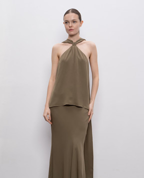 Jacob Lee Silk top with open back WTS023SS25LO