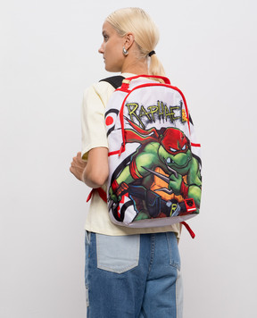 Sprayground Children's white backpack TEENAGE MUTANT NINJA TURTLES RAPHAEL 910B7146NSZ