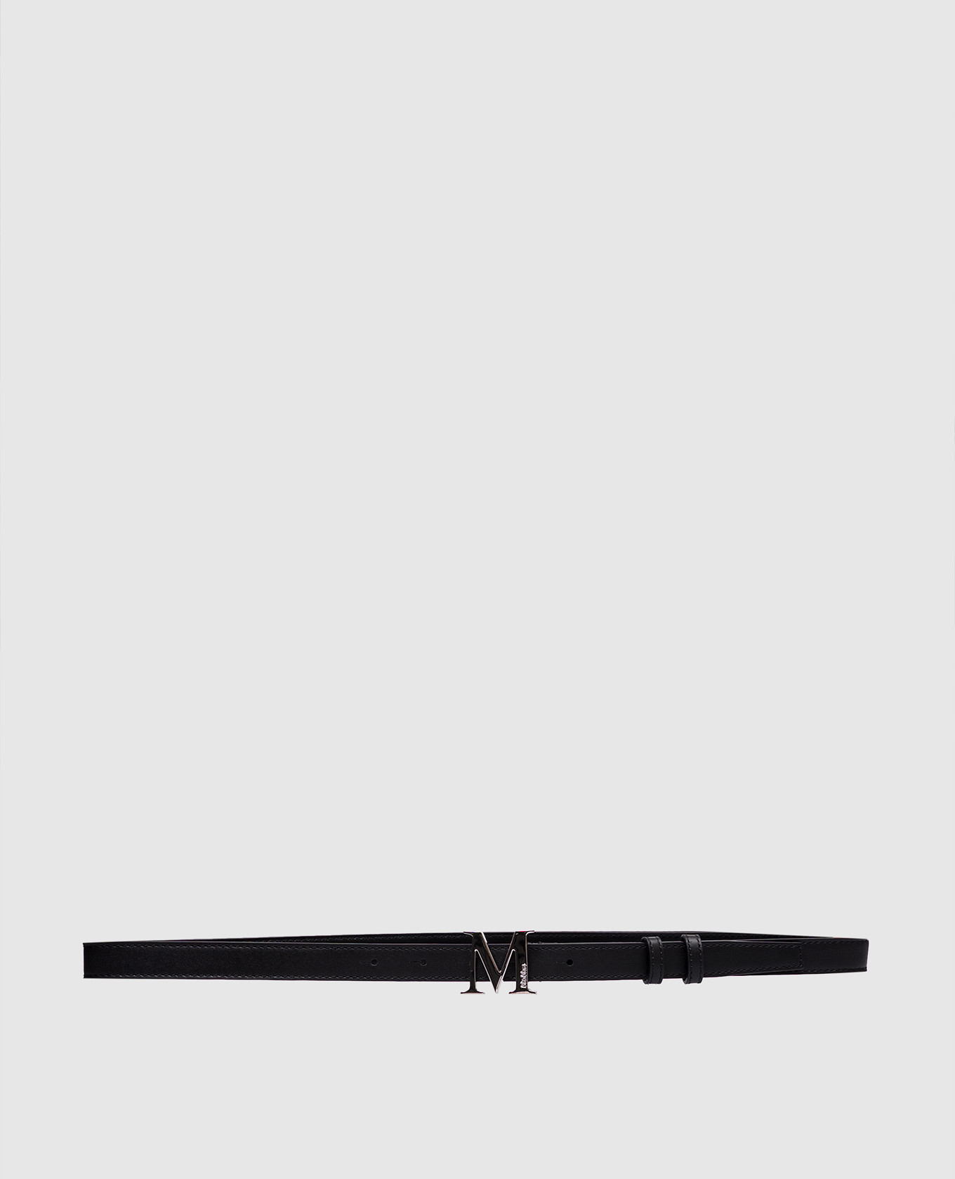 

Black leather CLASSIC belt with logo Max Mara