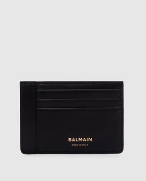 Balmain Anthem Black Leather Cardholder FM1MA089LVAA