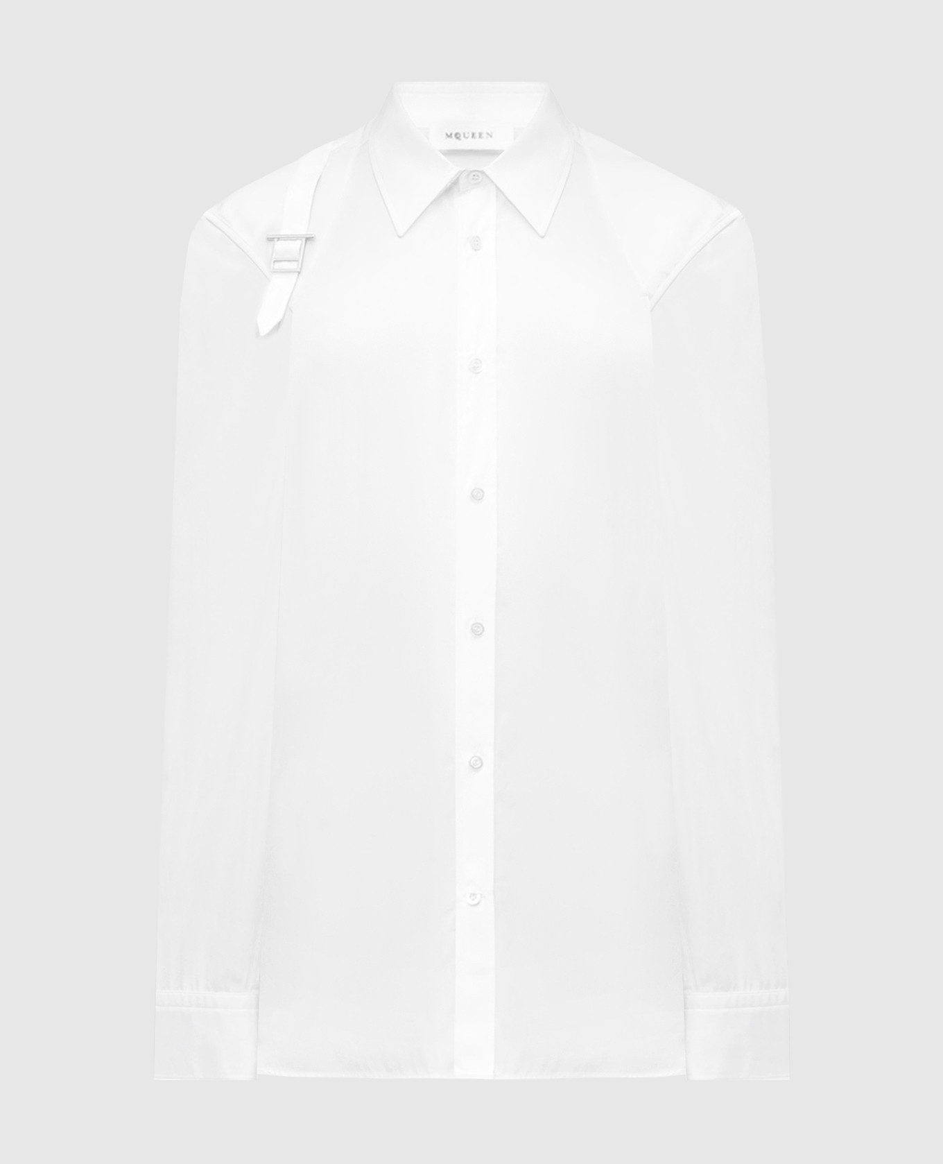 White shirt with a strap Alexander McQueen