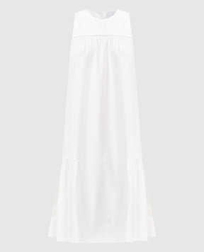 Peserico White dress with monil chain S0216002769