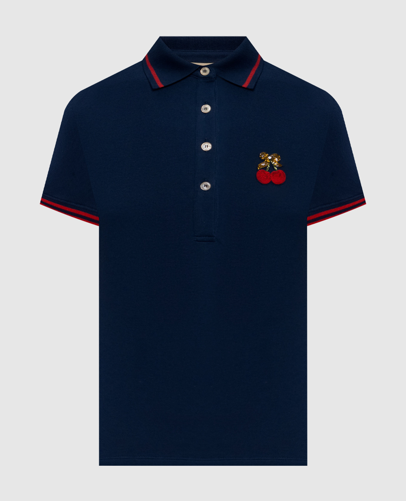 

Blue polo with applique Valentino