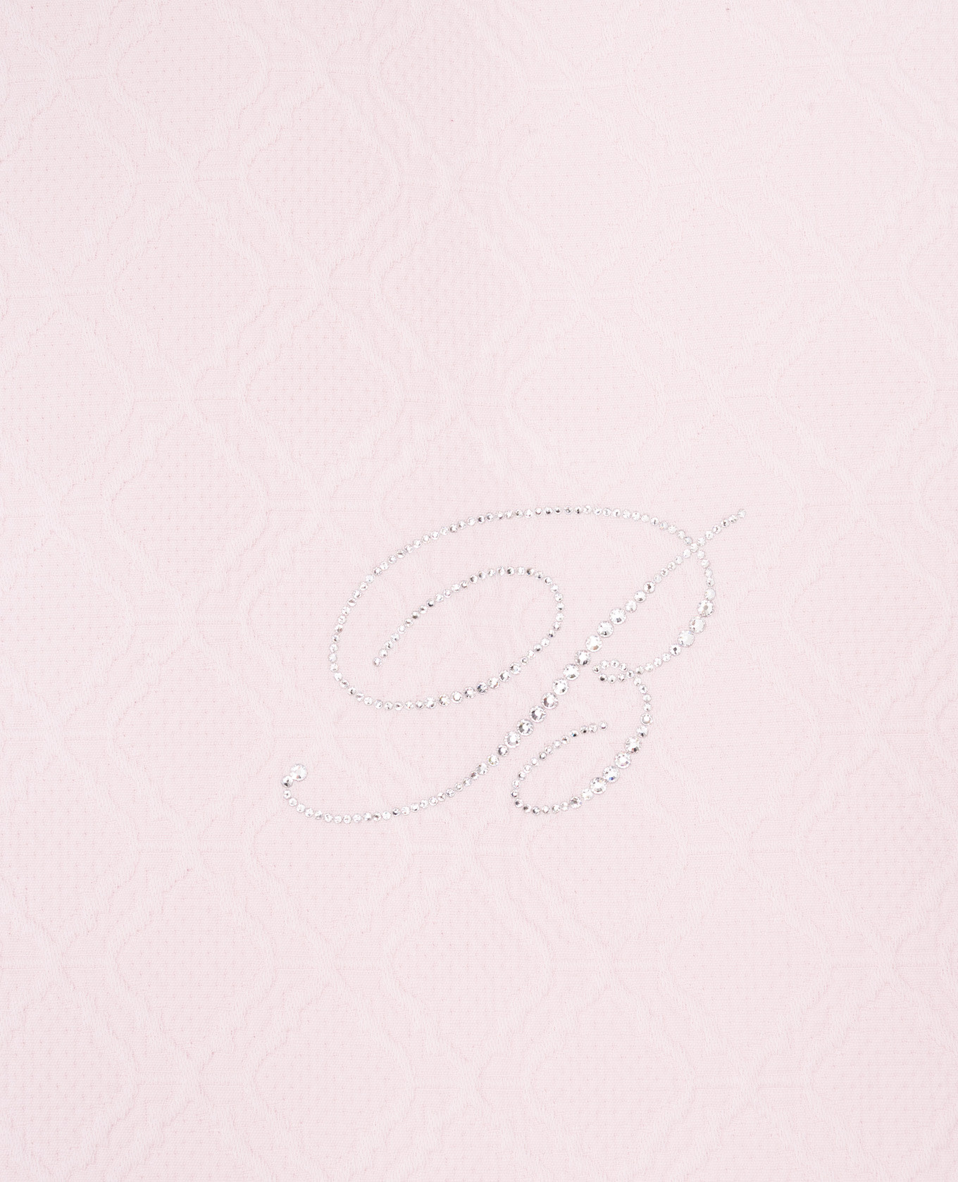 

Delfina bedspread in pink with Swarovski crystal monogram Blumarine