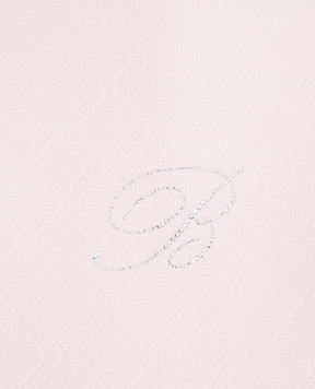 Blumarine Delfina bedspread in pink with Swarovski crystal monogram H0000210080