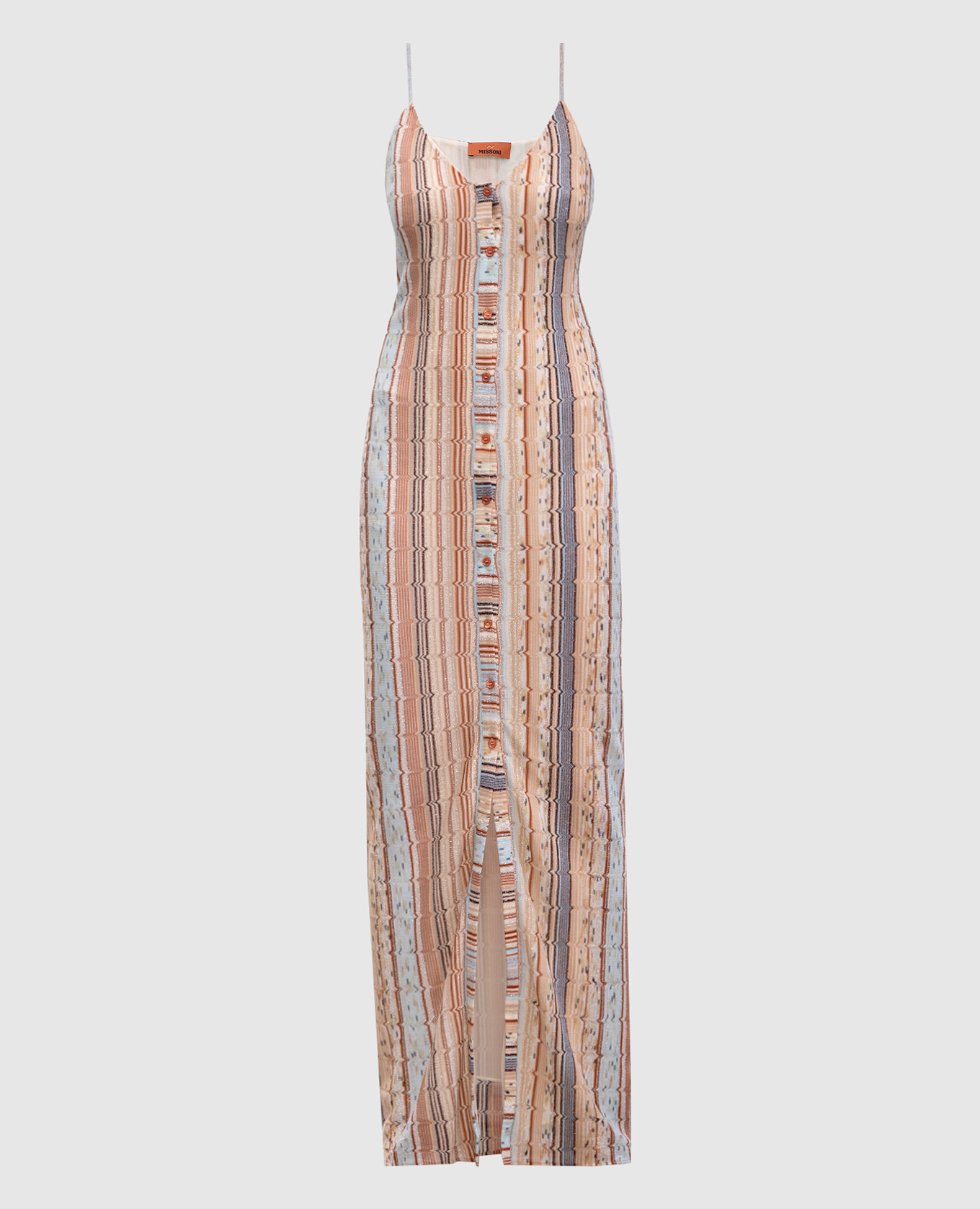 

Beige maxi dress with lurex pattern Missoni