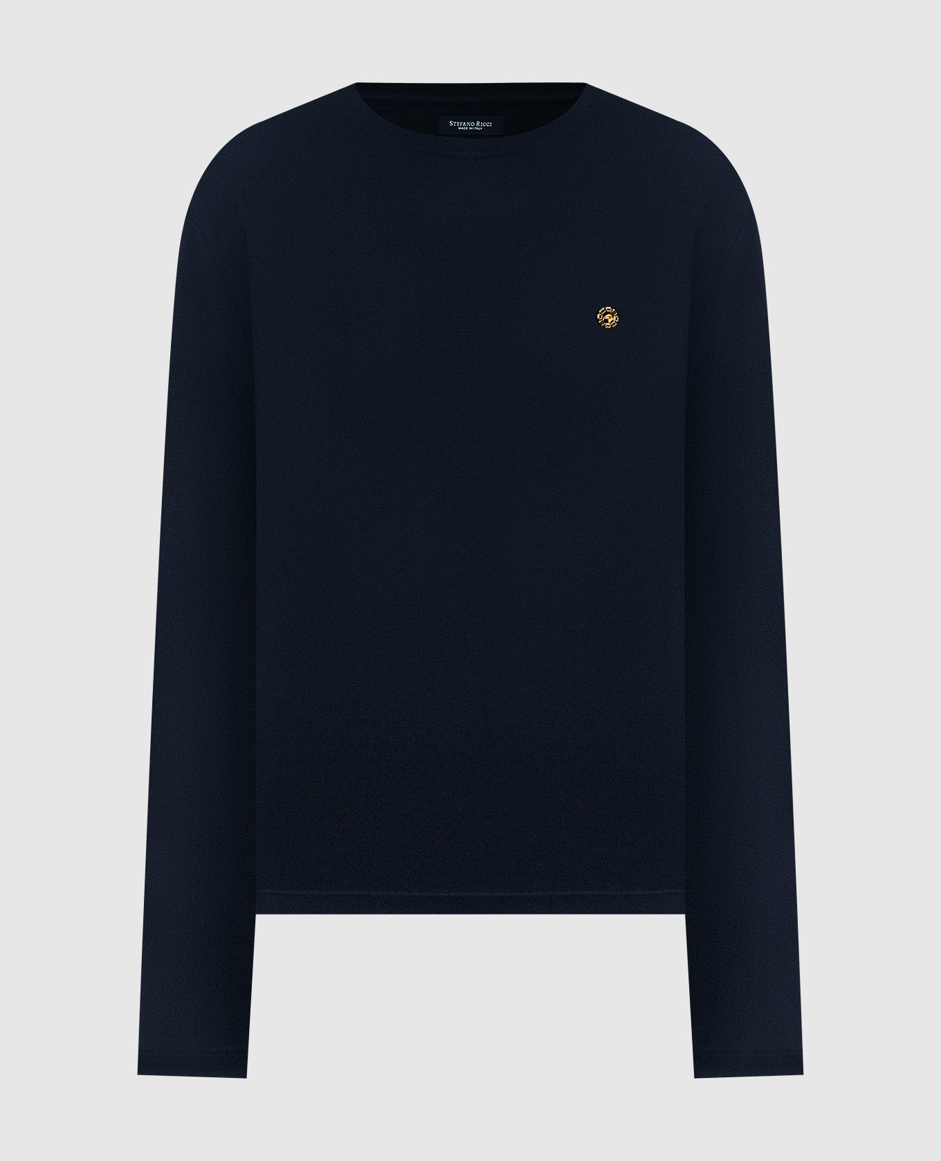 Blue silk longsleeve stefano ricci