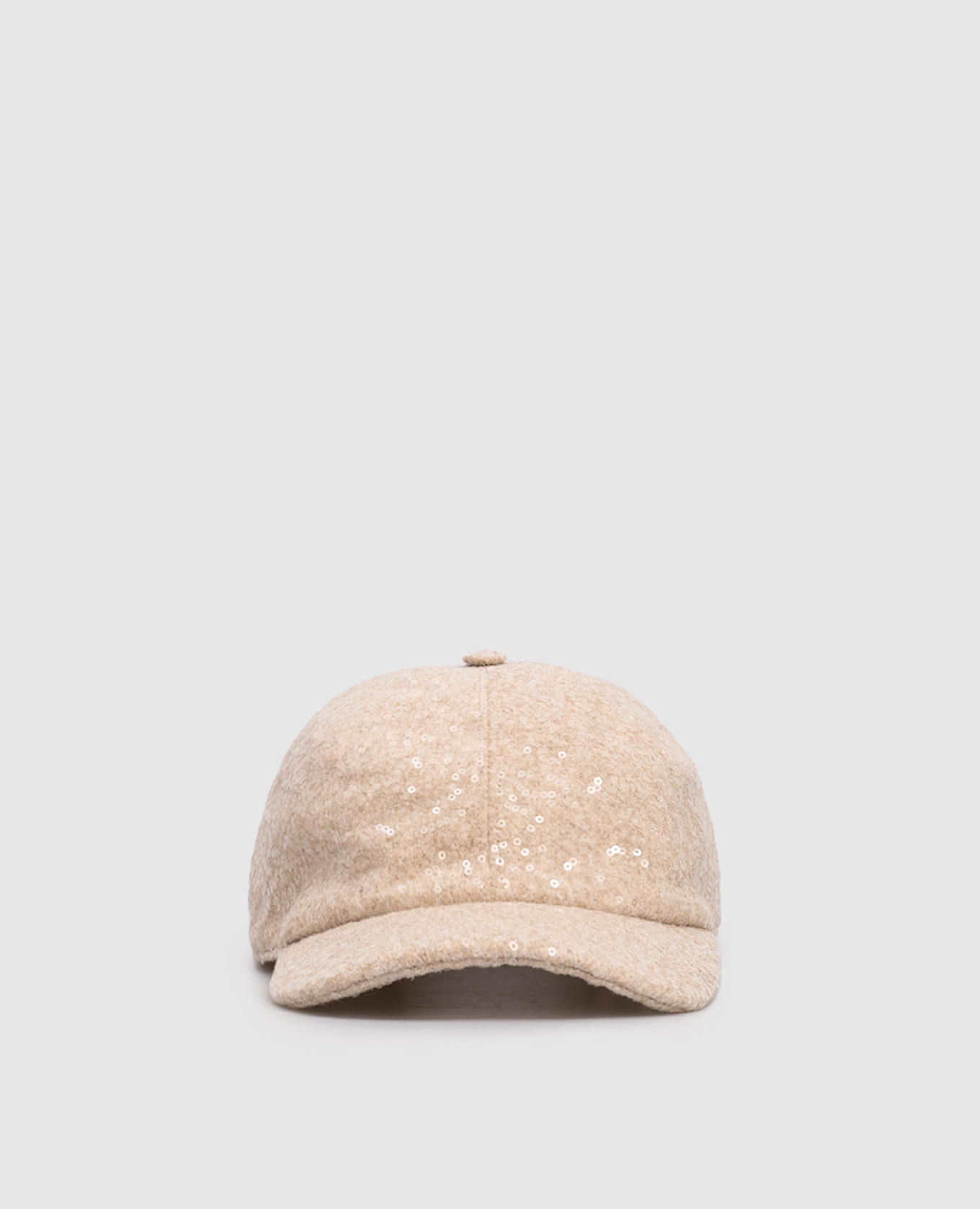 Beige cap with sequins Peserico