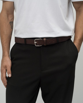 Gianni Chiarini Brown leather belt with a vintage effect CN9903303VINT
