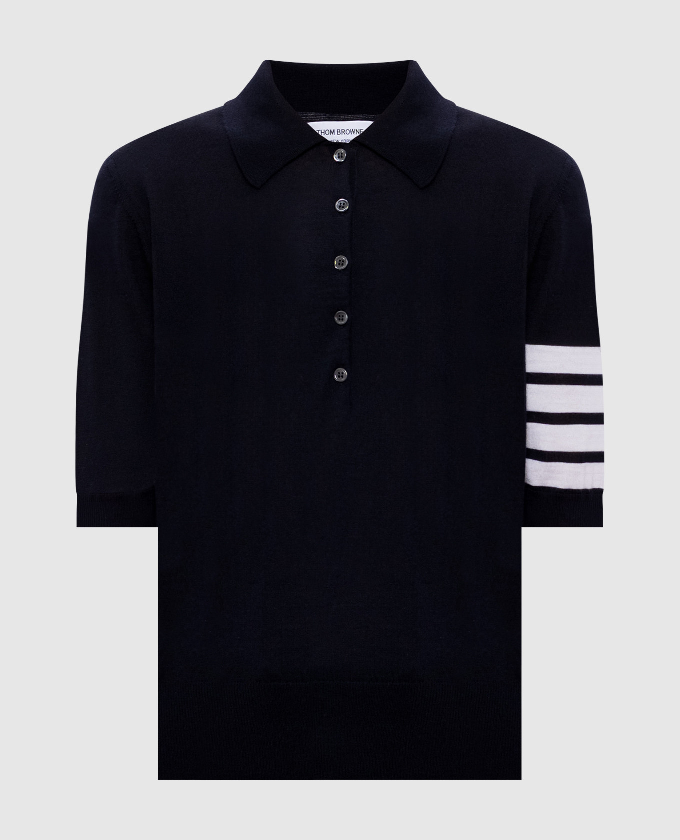 Blue wool polo shirt Thom Browne