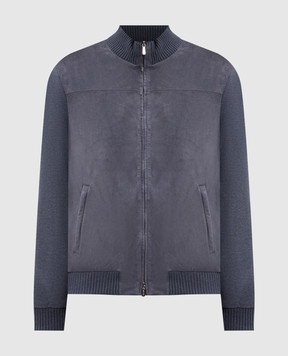 Enrico Mandelli Gray combination jacket 2T107A7405CASHMERE
