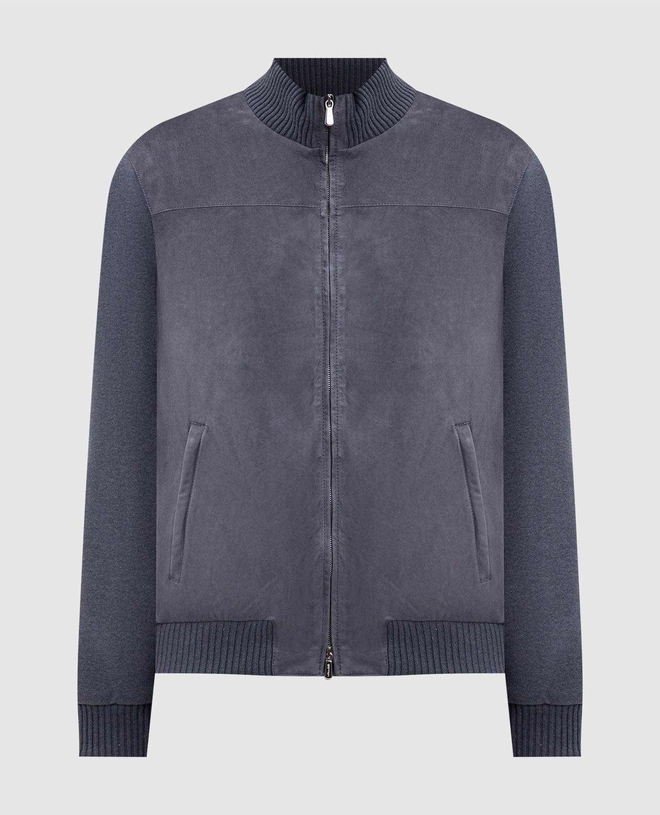 

Gray combination jacket Enrico Mandelli, Grey