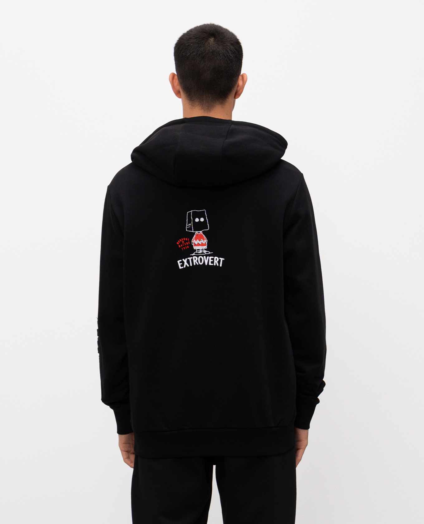 

Black hoodie with Fridge embroidery Iceberg