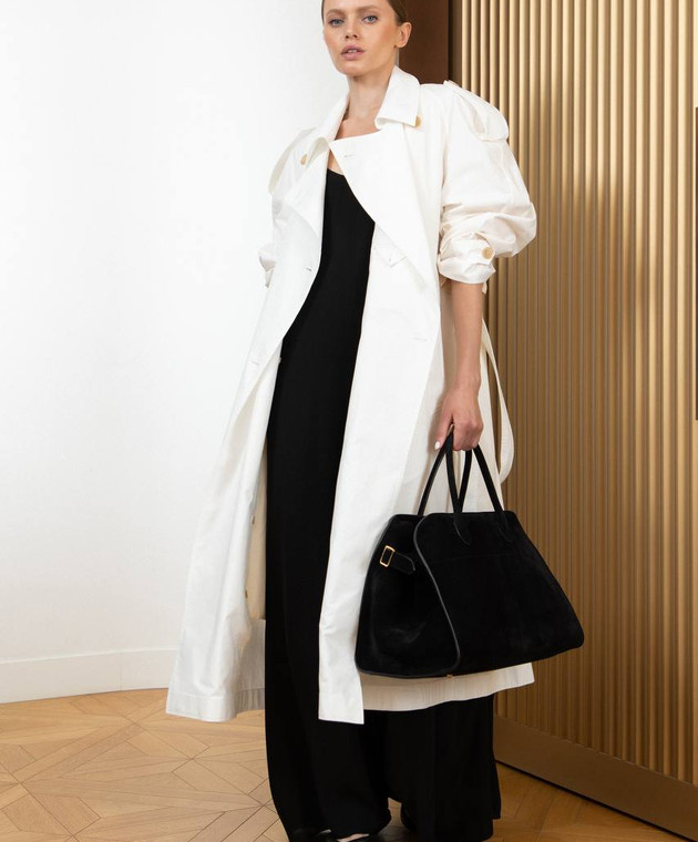 The Row - White double-breasted Denver trench coat 8012W2517