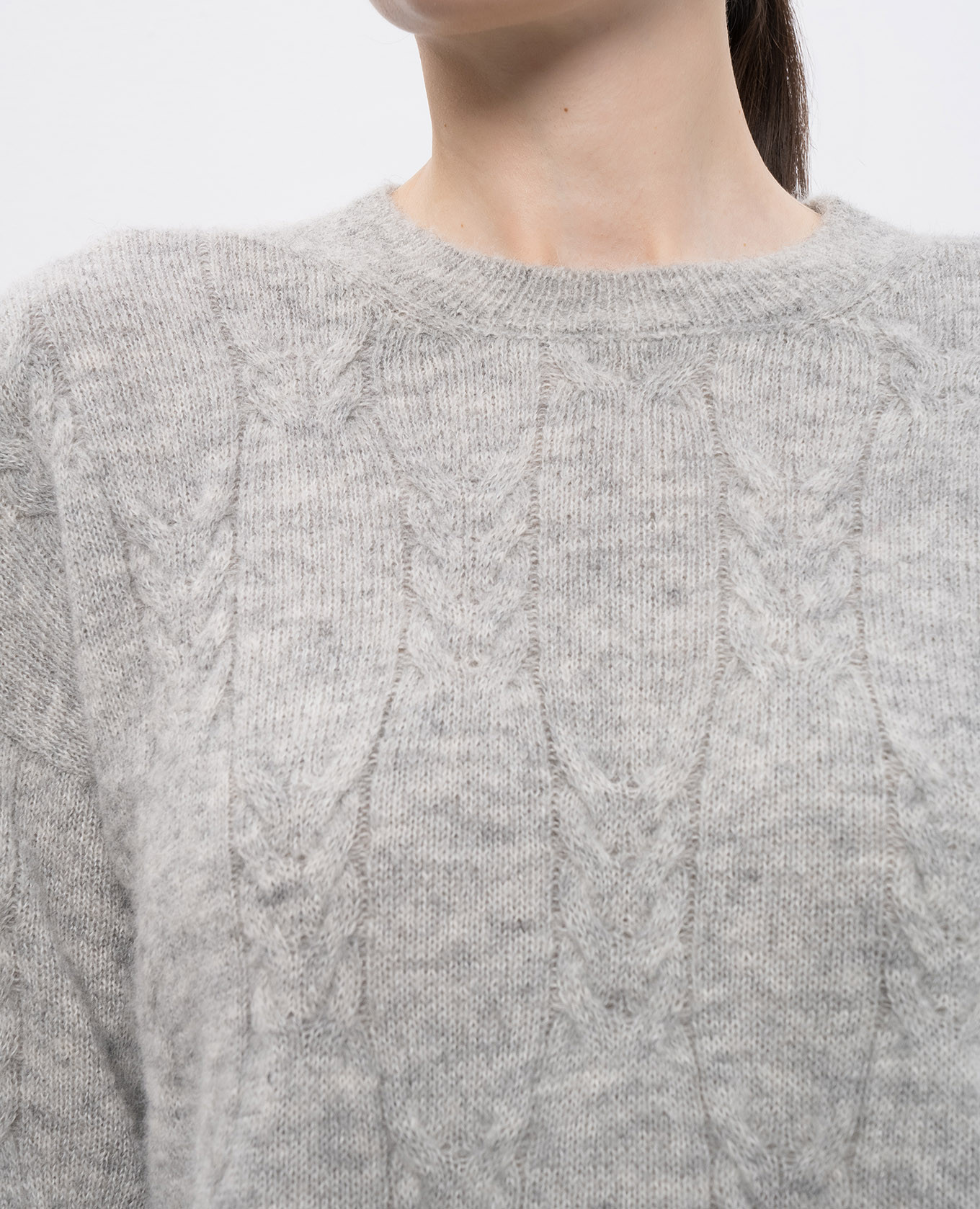 Gray sweater with wool Peserico 5