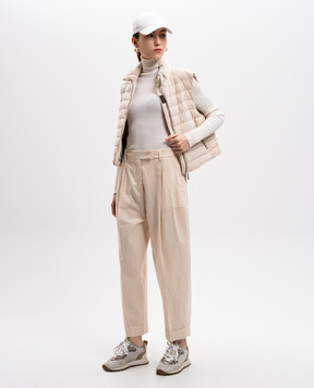 MooRER Ruth WFC beige linen trousers RUTHWFC