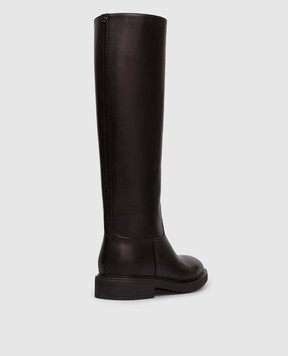 Gianvito Rossi Ascott brown leather boots G8012820GOM