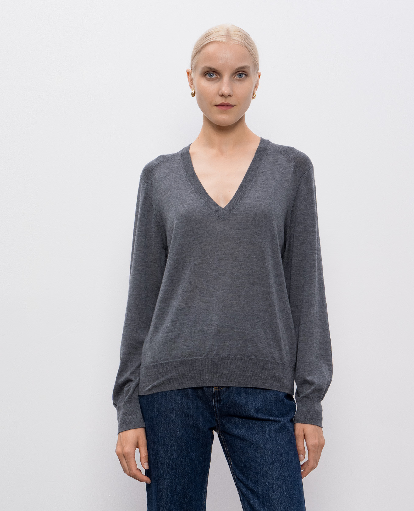 JULIO gray cashmere pullover Loulou de Saison 3