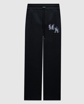 AMIRI ANGEL black sweatpants with logo embroidery AMJYSP1011