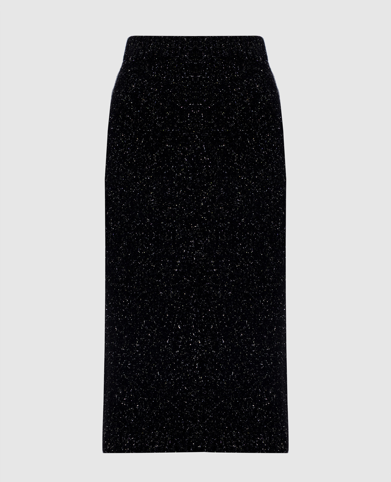 Black wool and cashmere skirt with lurex Peserico