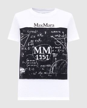 Max Mara COLIBRI white T-shirt with logo COLIBRI