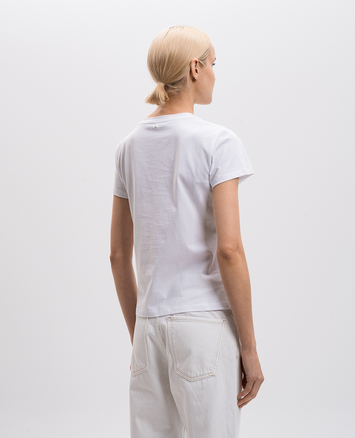 

White T-shirt with logo embroidery Twinset
