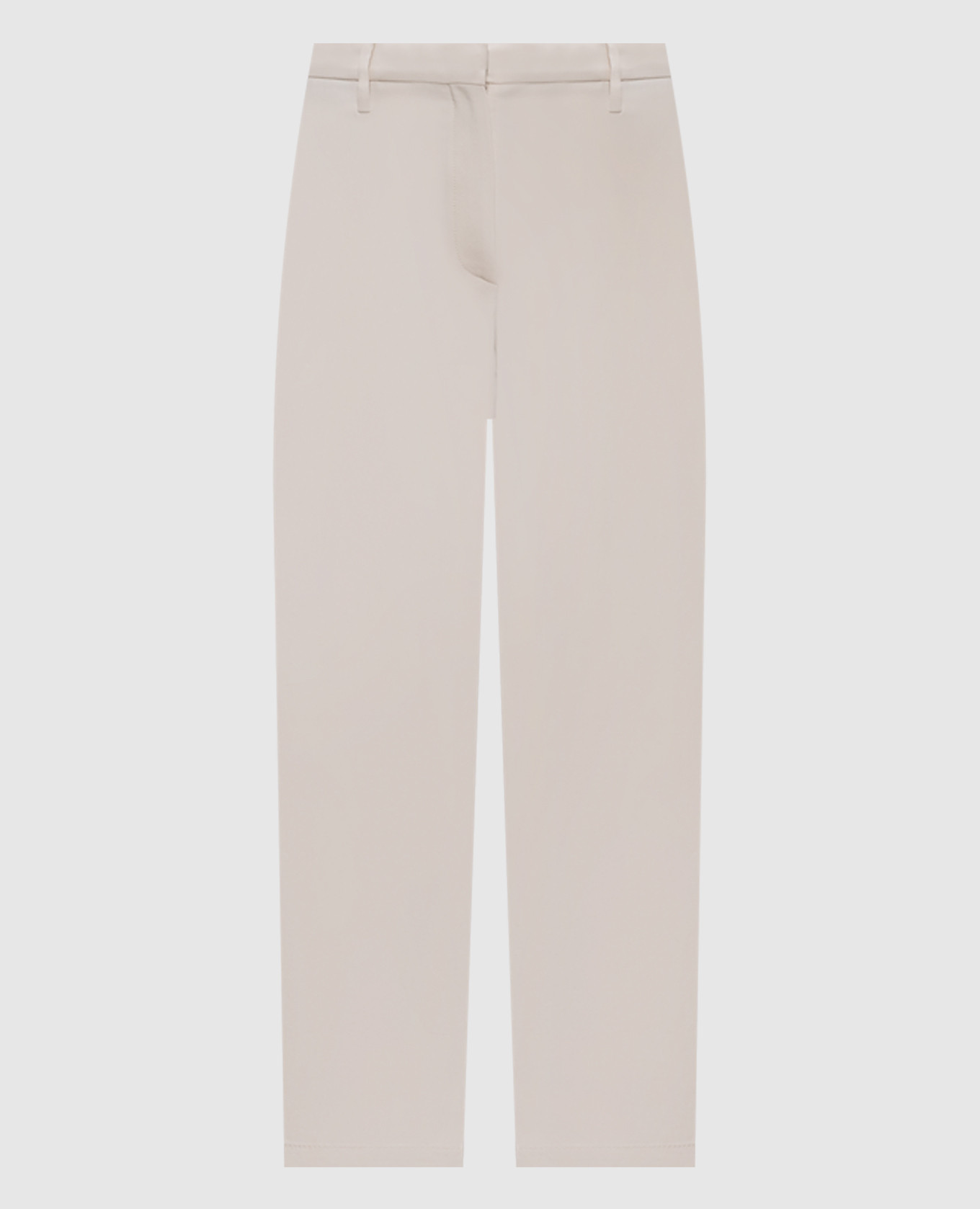 

Beige silk pants Brunello Cucinelli