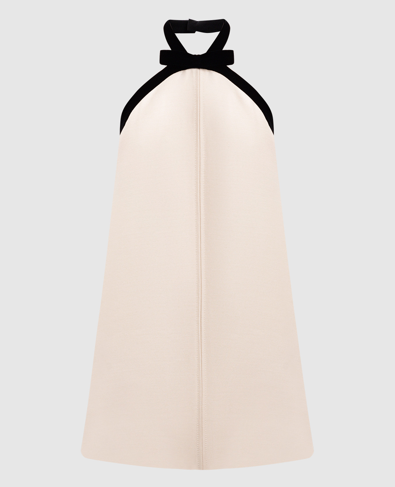 

White wool and silk dress with bow Tom Ford