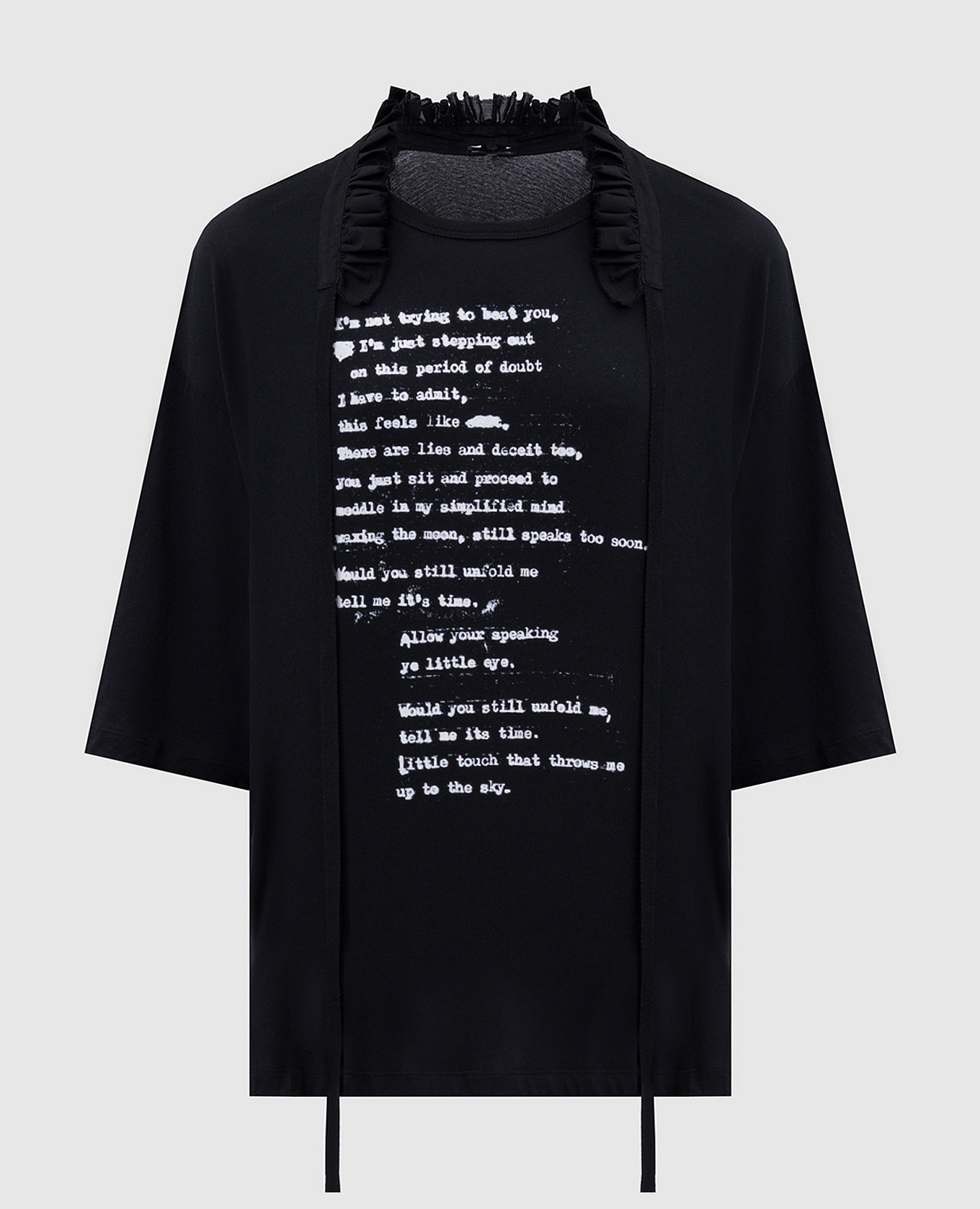 Agapi black t-shirt Ann Demeulemeester